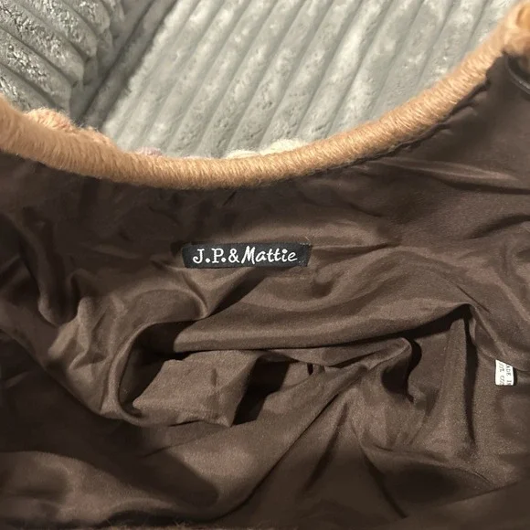 JP & Mattie Handbag Purse Quilt Crochet Vintage Boho Bamboo Handles Multicolor - Picture 9 of 14